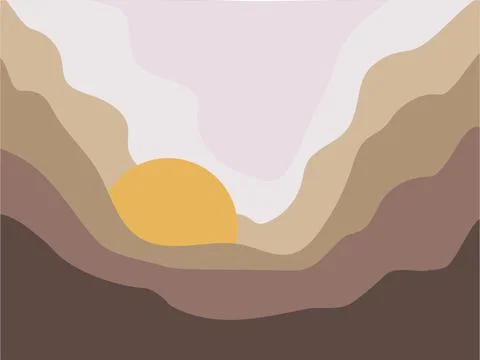 Sun in the clouds vector sketch Stock Illustration