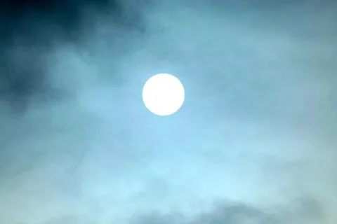 Sun on a cloudy day Stock Photos