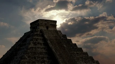 Sun Comes Out Above Aztec Ruins Stock Footage 107475213