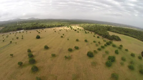 The Sun is Coming Out  - Aerial Flight, Mallorca Stock Footage 38675729