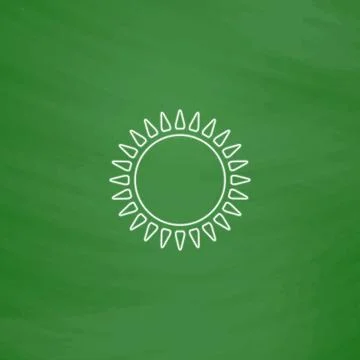 Sun computer symbol Stock Illustration