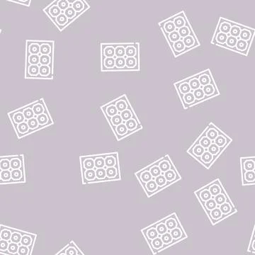 Sun concentrator line vector seamless pattern black Stock Illustration