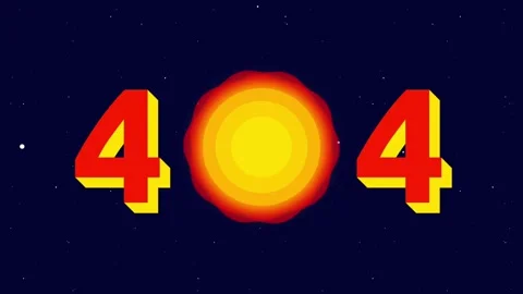 Sun Core 404 Error Stock Footage 335667697