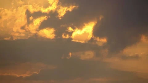The Sun Is Covered By A Black Cloud Stock Footage 210333452
