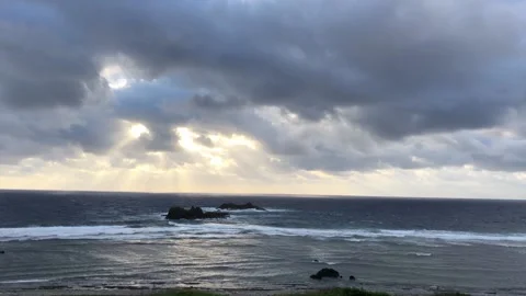 Sun covered by clouds Stock Footage 197541027