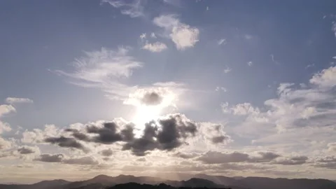 Sun Covered Clouds Stock Footage 232564086