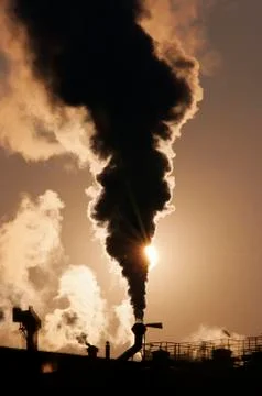 Sun covered with soot Stock Photos