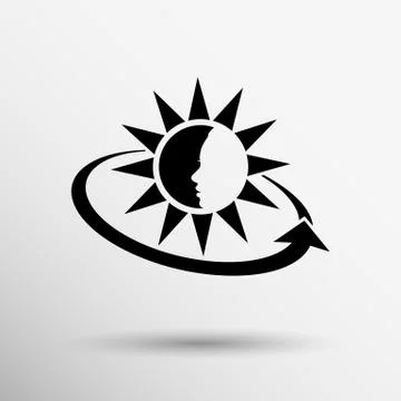 Sun Cream Containers. Vector illustration icon sun tan Ilustración de archivo