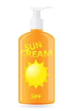 Sun cream illustration Stock Illustration