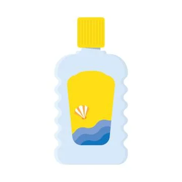 Sun Cream in Spray Stock Illustration