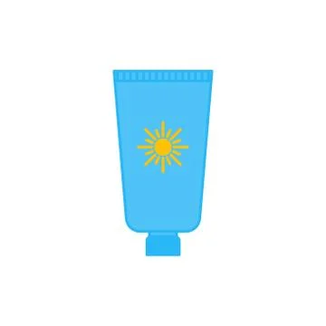 Sun cream vector graphic design illustration Stock Illustration