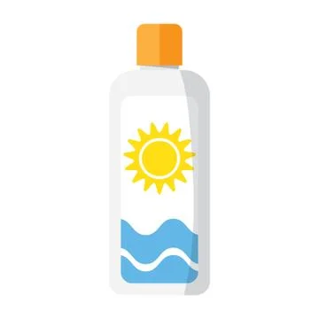 Sun cream vector illustration Stock Illustration
