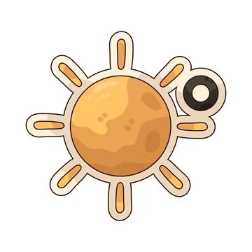 Sun degree illustration Stock Illustration
