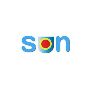 Sun design logo Stock Illustration
