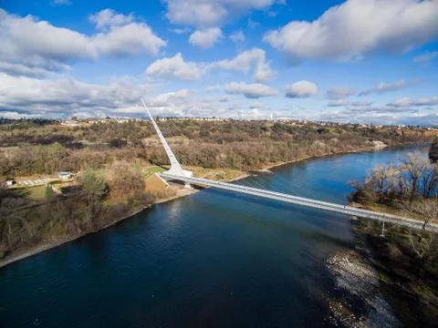 Sun Dial Bridge Foto stock