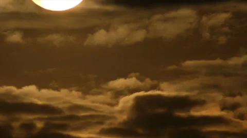 Sun disappeared in solid clouds Stock Footage 125575132