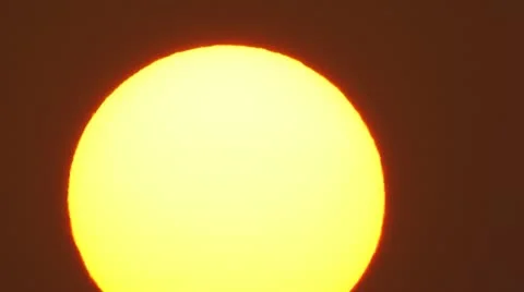 Sun disk Stock Footage 12305756