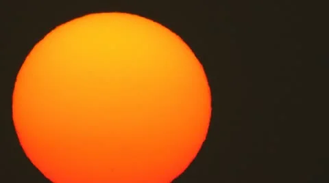 Sun disk Stock Footage 12305818