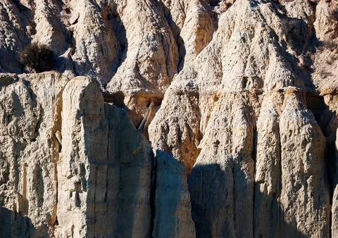 Sun-Drenched Badlands Texture and Form Foto stock