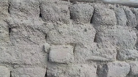 Sun-dried brick wall in Bulgaria Vídeos de archivo 97206898
