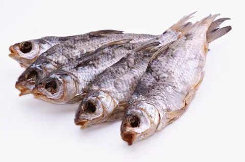 Sun dried fish Stock Photos