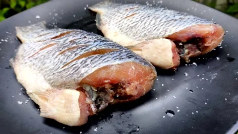 Sun-dried fish4 Stock Footage 315141409