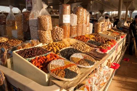 SUN dried fruit at sunset Stock Photos