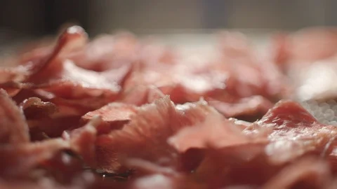 Sun-dried meat Stock Footage 118165327