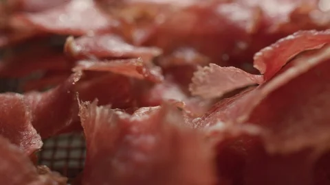 Sun-dried meat Stock Footage 118165350