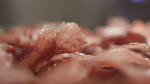 Sun-dried meat Stock Footage 118165381