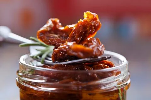 Sun-dried tomatoes Stock Photos