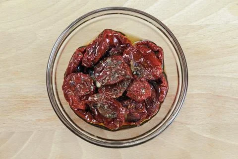Sun dried tomatoes Stock Photos