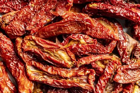 Sun dried tomatoes. Stock Photos