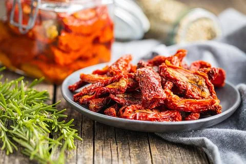 Sun dried tomatoes Foto stock