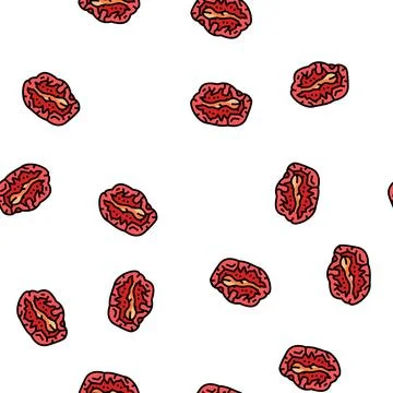 Sun-dried tomatoes vector seamless pattern 스톡 일러스트