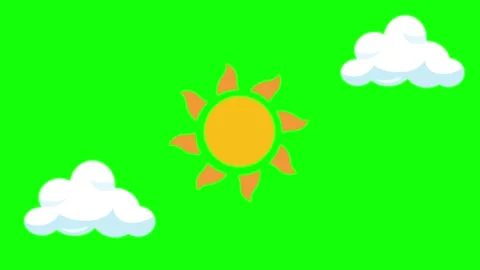 Sun Dynamic with Cloud Transparent Background Animation Stock Footage 341328473