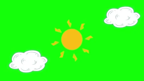 Sun Dynamic Motion Graphic Overlay Vídeo Stock 341336998