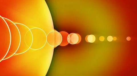 Sun eclipse glow illustration Illustrazione stock