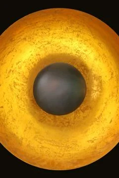 Sun eclipse lamp Foto stock