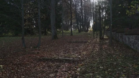 Sun emerges from clouds and appear contrasting shade. Old stairs in old city Stock Footage 82186153