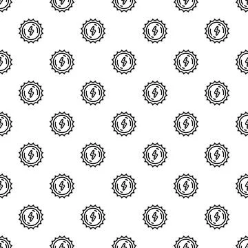 Sun energy pattern seamless Illustrazione stock