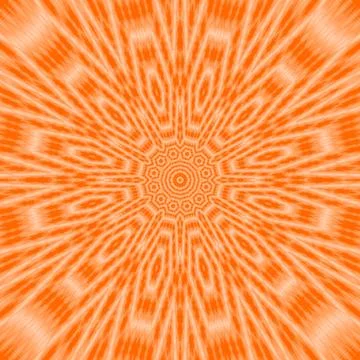Sun enrose pattern Mandala in orange color Stock Illustration