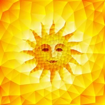 Sun face Иллюстрация