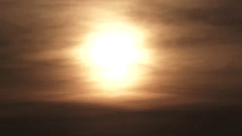 Sun Falls Through Hot And Hazy Sky Stock Footage 152188819