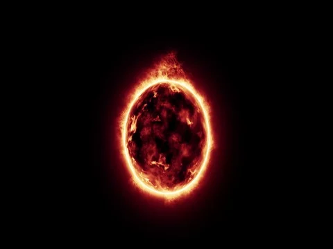 Sun Fire Stock Footage 79506550