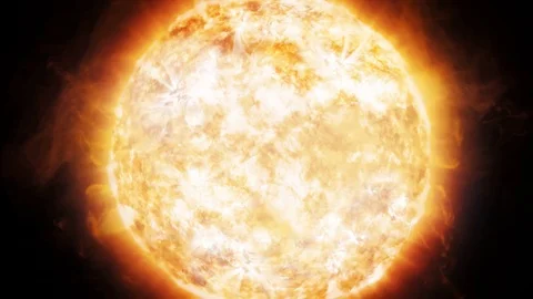 Sun Fire Solar Flare Star Stock Footage 75206500