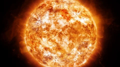Sun Fire Solar Flare Star Stock Footage 75207091
