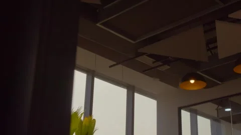 Sun flare coming in office Stock Footage 276398267