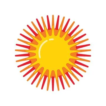 Sun Flare Logo Abstract Radiant Burst Icon Minimal Modern Design Stock Illustration