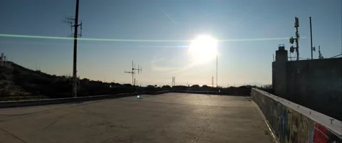 Sun flare with a view, Anamorphic 스톡 동영상 143387354